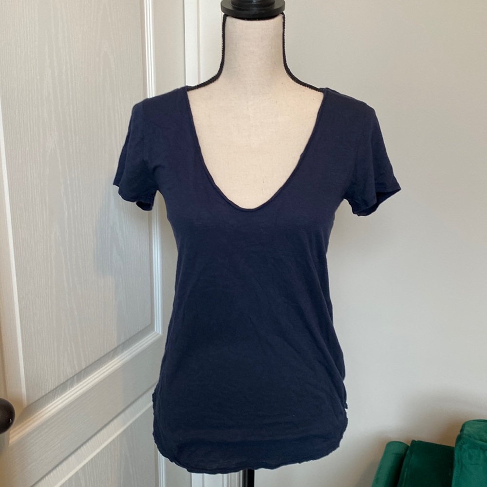 Abercrombie & Fitch Navy V-Neck